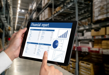 Poster - business data dashboard provide business intelligence analytic for marketing strategy planning snugl