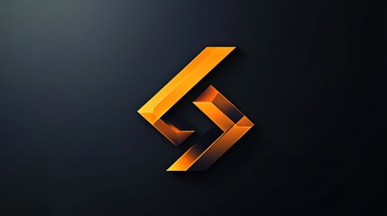 Poster - A futuristic minimal logo concept for a tech startup. -