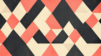 Poster - Abstract vector pattern, repeat geometric triangle mosaic background