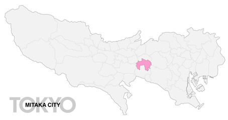 東京都三鷹市の位置地図 境界線有_1