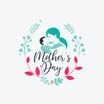 Happy Mothers Day t shirt Calligraphy,  lettering card with hand drawn heart. Vector,Vector flowers with lettering 