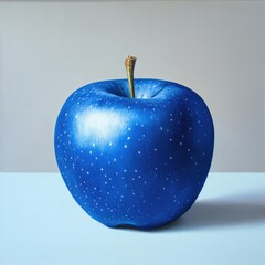 Wall Mural - Blue Apple with Stellar Pattern