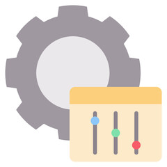 Poster - Configuration Flat Icon