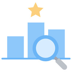 Poster - Competitive Landscape Flat Icon