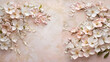 © PiscesserA - Elegant Floral Arrangement with Pastel Blossoms on a Soft Textured Background perfect for spring themes wall art and botanical designs. High resolution image