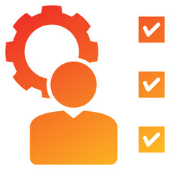 Poster - Competency Glyph Gradient Icon