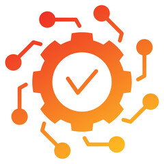 Aufkleber - Transformation Glyph Gradient Icon