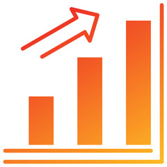 Poster - Growth Glyph Gradient Icon