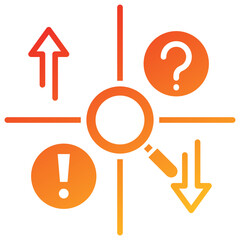 Poster - Swot Analysis Glyph Gradient Icon