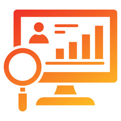 Poster - Audit Glyph Gradient Icon