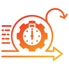 Poster - Agility Glyph Gradient Icon
