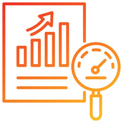 Poster - Benchmarking Line Gradient Icon