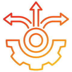 Aufkleber - Flexibility Line Gradient Icon