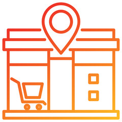 Poster - Marketplace Line Gradient Icon