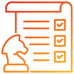 Poster - Strategic Planning Line Gradient Icon
