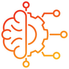 Poster - Machine Learning Line Gradient Icon