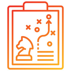 Poster - Strategy Line Gradient Icon