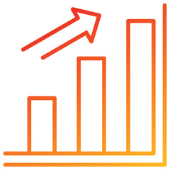 Poster - Growth Line Gradient Icon