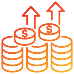 Poster - Profit Line Gradient Icon