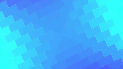 Poster - An abstract background featuring scattered blue squares, creating a modern and dynamic visual effect. The design offers a futuristic feel with vibrant blue tones against a dark backdrop.