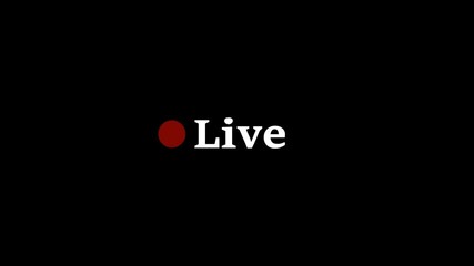Poster - Animation of live icon and live video icon with red live stream button, symbolizing live streaming broadcasting. This dynamic animation emphasizes real-time streaming on screen with vibrant visuals.