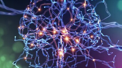 Poster - Complex network of neurons firing and transmitting electrochemical signals representing human thoughts, memories, emotions, and consciousness