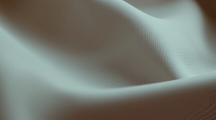 Poster - Soft curves unfold gracefully on fabric, evoking a serene atmosphere in warm sunlight