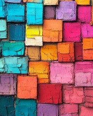 Poster - Vibrant wall art featuring colorful abstract patterns and dynamic paint strokes