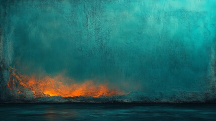 Fototapete - A backdrop is presented with an abstract blue gradient that includes a grainy textured effect