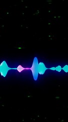 Poster - Dynamic neon soundwave movement with vibrant color shifts and rhythmic pulses