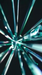 Poster - Dynamic shattering prism effect with vibrant light reflections