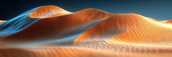 Poster - Textures imitating sand patterns in warm hues and smooth contours