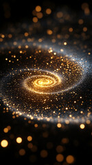Wall Mural - abstract background with glowing circles