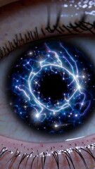 Poster - Galactic vortex in human eye: cosmic energy and transformation sequence