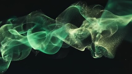 Poster - Colorful swirling smoke creating mesmerizing patterns in a dark setting during a creative visual display