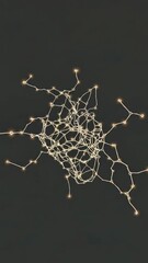 Poster - Dynamic neural network visualization: abstract connections and light paths in motion