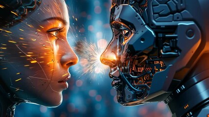 Poster - Exploring the connection between human emotion and advanced robotics in a futuristic environment