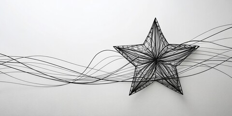 Aufkleber - Abstract Black Ink Lines & Stars: 28 Bold Minimalist Hand-Drawn Designs for Modern Projects