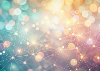Aufkleber - Abstract Line Pattern Bokeh Background: Soft Focus Geometric Design