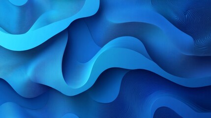 Poster - Abstract blue gradient background with smooth light transition and futuristic technology design, perfect for modern digital wallpapers, high-tech presentations, and sleek ui interfaces
