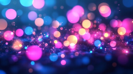 Poster - vibrant abstract light effect texture wallpaper in blue, pink, and purple with 3d rendering, featuri