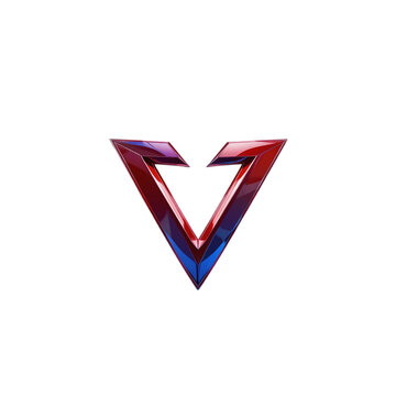 Abstract letter v logo design branding identity modern concept vector illustration graphic element art transparent background