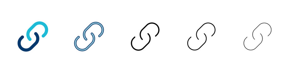 Poster - External link symbol icon vector. Link icon isolated on white background. Link vector icon. Hyperlink chain symbol