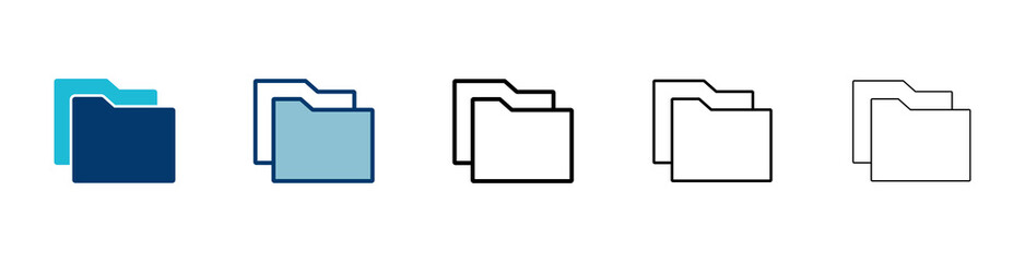 Leinwandbilder - Folder Icon vector isolated on white background. Folder and documents Icon. icon archive