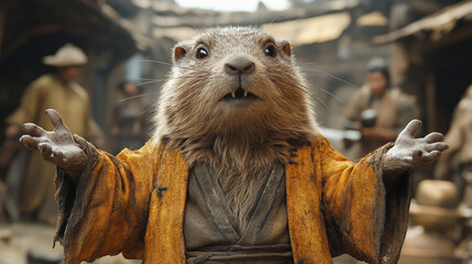 marmot in the forest