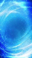 Wall Mural - vertical galactic abstract strands in blue space 4k loop features a gradient blue atmosphere with pa