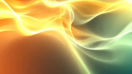 Poster - Vibrant swirls of orange and blue create an abstract design in a dynamic composition