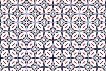 Fototapete - Vector seamless pattern. Simple geometric ornament. Repeat geo design for decor, print