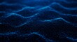 © goesti - A digital abstract illustration showing wavy blue sparkling particles