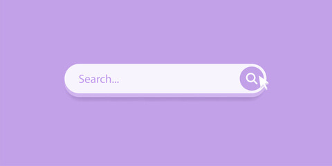 Aufkleber - Search bar frame with magnifier icon, search boxes template for web page internet browser in 3d